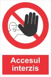 indicator ssm de interzicere - dreptunghiular - accesul interzis