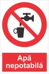 indicator ssm de interzicere - dreptunghiular - apa nepotabila