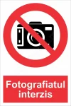 indicator ssm de interzicere - dreptunghiular - fotografiatul interzis