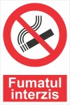 indicator ssm de interzicere - dreptunghiular - fumatul interzis