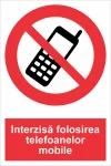 indicator ssm de interzicere - dreptunghiular - interzisa folosirea telefoanelor mobile