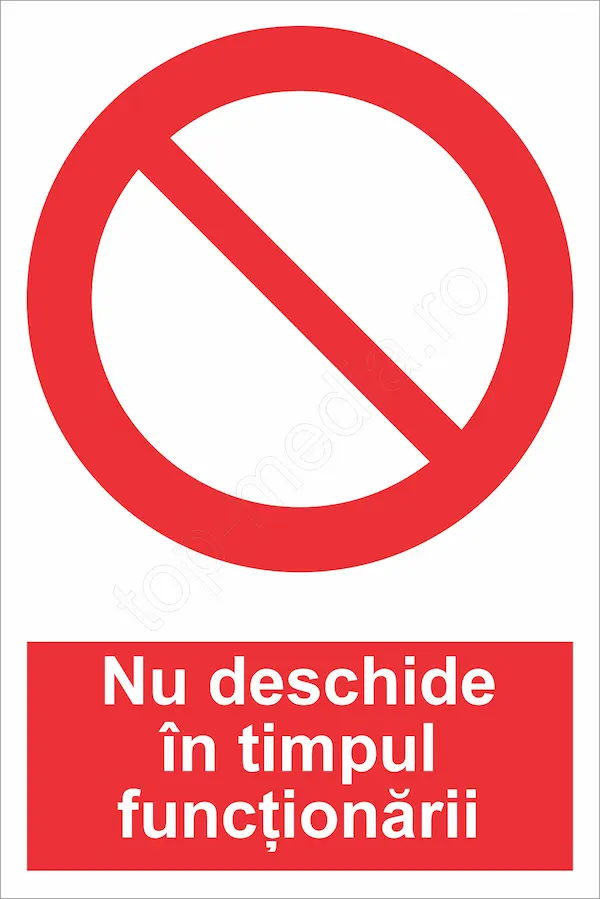 nu deschide in timpul functionarii