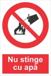 nu stinge cu apa