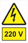 indicator ssm de pericol - dreptunghiular - 220V