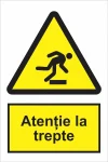 indicator ssm de pericol - dreptunghiular - atentie la trepte