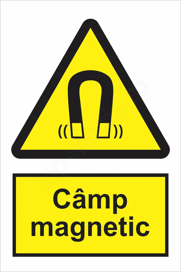 indicator ssm de pericol - dreptunghiular - camp magnetic