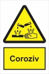 indicator ssm de pericol - dreptunghiular - coroziv