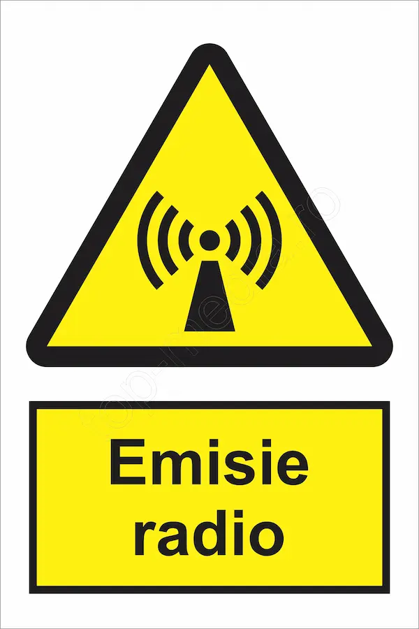 indicator ssm de pericol - dreptunghiular - emisie radio