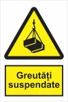 indicator ssm de pericol - dreptunghiular - greutati suspendate
