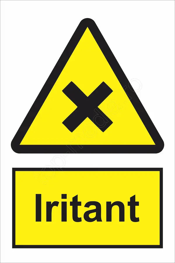 indicator ssm de pericol - dreptunghiular - iritant