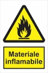 indicator ssm de pericol - dreptunghiular - materiale inflamabile
