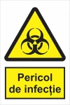 indicator ssm de pericol - dreptunghiular - pericol de infectie