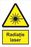 indicator ssm de pericol - dreptunghiular - radiatie laser