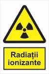 indicator ssm de pericol - dreptunghiular - radiatii ionizante