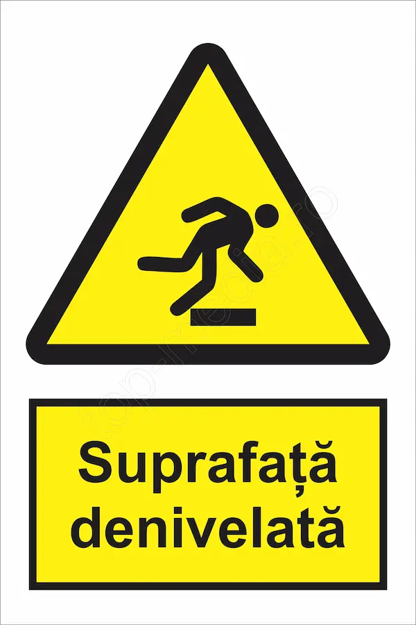 indicator ssm de pericol - dreptunghiular - suprafata denivelata