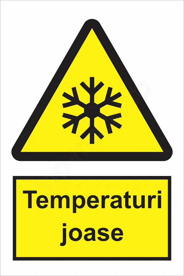 indicator ssm de pericol - dreptunghiular - temperaturi joase