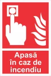 indicator ssm psi - dreptunghiular - apasa in caz de incendiu
